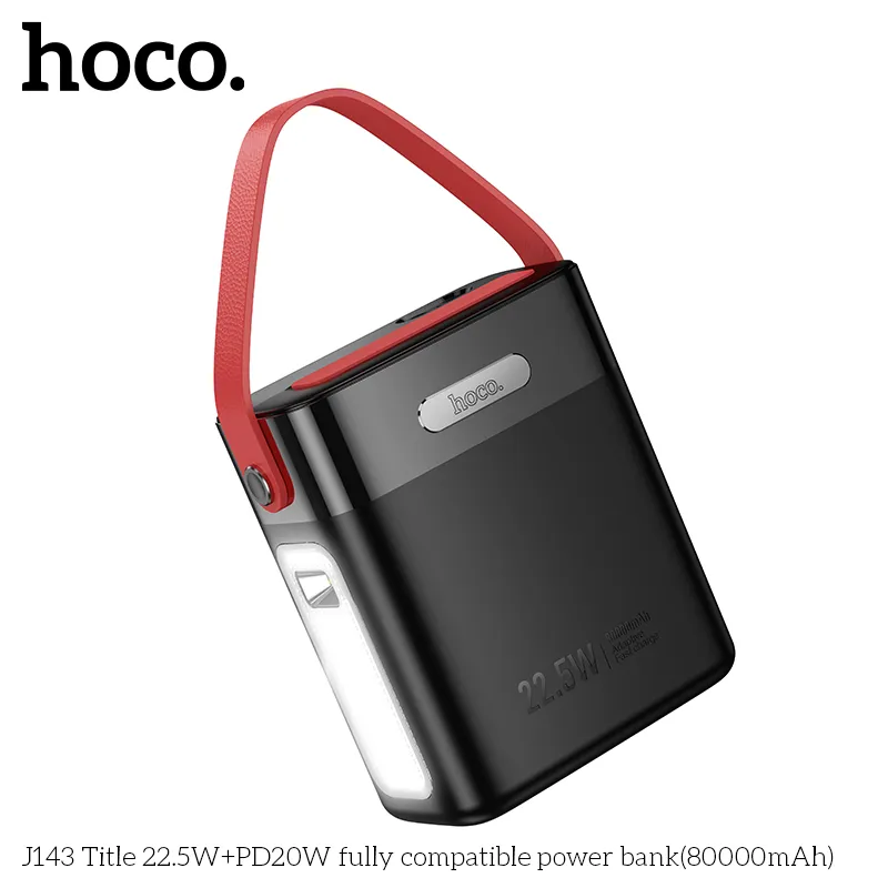 Pin Dự Phòng Hoco J143 dung lượng lớn 80000mAh hiệu suất cao