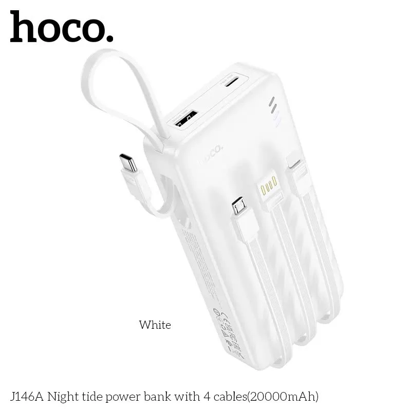 Pin Dự Phòng Hoco J146A Night Tide thiết kế hiện đại, dung lượng lớn 20000mAh