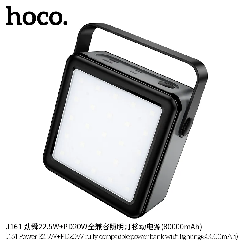 Pin dự phòng Hoco J161 với vỏ ABS chống cháy bền bỉ và sang trọng