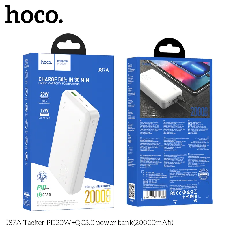 Công năng sạc nhanh PD20W và QC3.0 tiện lợi