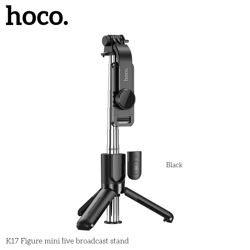 Gậy Tự Sướng Hoco K17 Figure mini tính năng kẹp điện thoại từ 4.5-7 inch chắc chắn