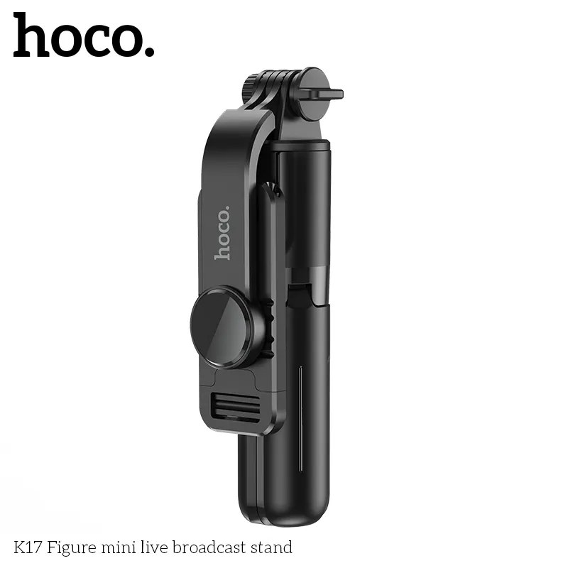 Gậy Tự Sướng Hoco K17 Figure mini kích thước gọn nhẹ, mở rộng tối đa 75 cm dễ mang theo