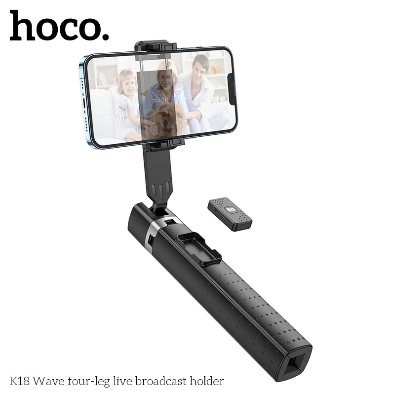 Gậy Tự Sướng Hoco K18 Wave 4 chân với cấu trúc bốn chân ổn định
