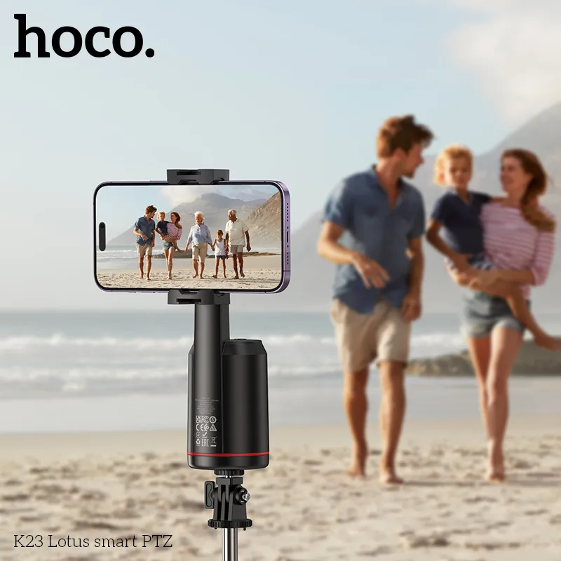 Gậy Tự Sướng Hoco K23 chức năng PTZ xoay 360 độ và điều khiển từ xa Bluetooth 5.2
