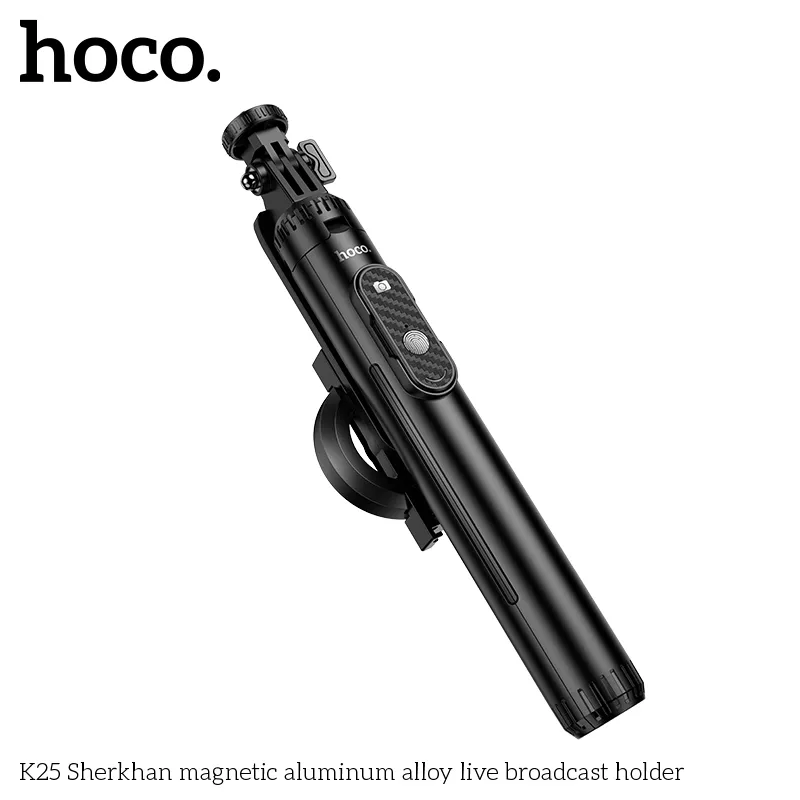 Gậy Tự Sướng Hoco K25 Sherkhan hợp kim nhôm có thiết kế thời trang, thân hợp kim nhôm bền bỉ