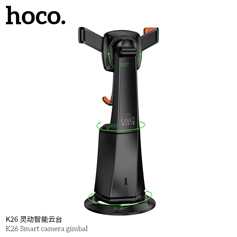 Tính năng chi tiết Gậy Tự Sướng Hoco K26 hỗ trợ kẹp điện thoại 4.5-7 inch, pin 1200mAh, thời gian sử dụng 6 giờ