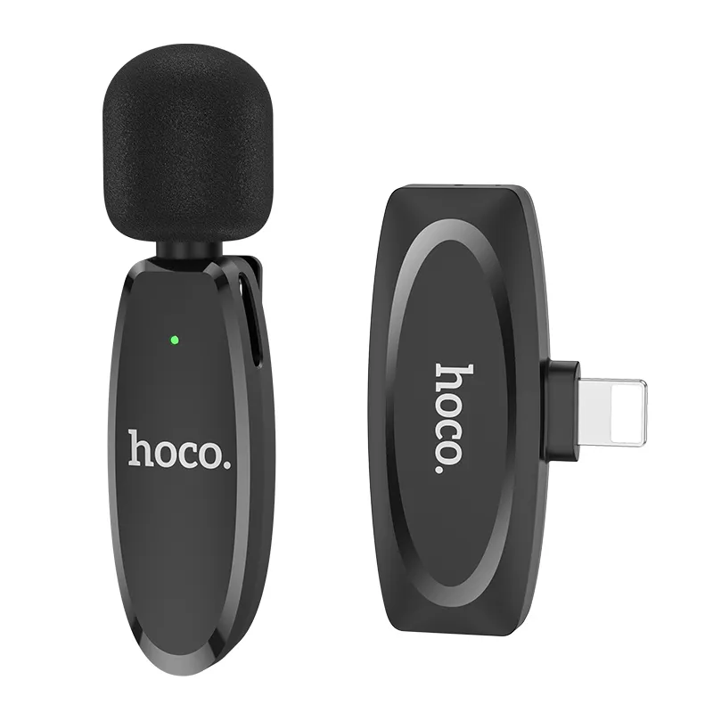 Mic Không Dây Hoco L15 Crystal Lavalier Digital (iP) tiện dụng cho ghi âm chất lượng cao