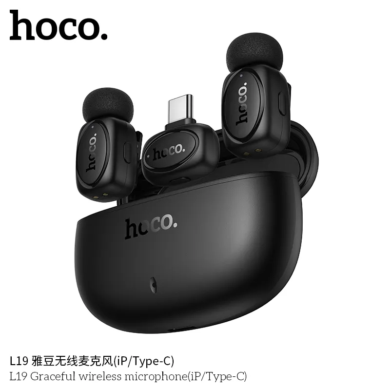 Trải nghiệm âm thanh rõ nét với Mic Không Dây Hoco L19 Graceful