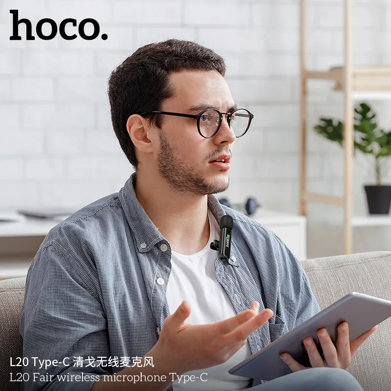 Mic Không Dây Hoco L20 Fair (Type-C) thiết kế hiện đại tiện lợi