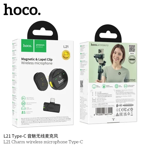Mic Không Dây Hoco L21 Charm (Type-C)