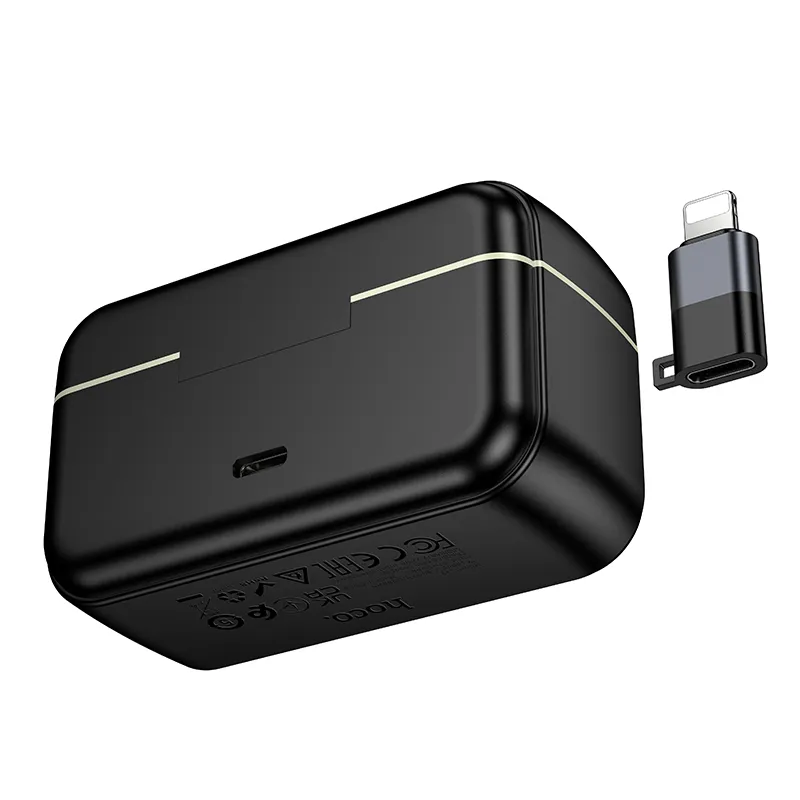 Tính năng nổi bật gồm micro 80mAh, hộp sạc 600mAh, hỗ trợ nhiều dòng điện thoại