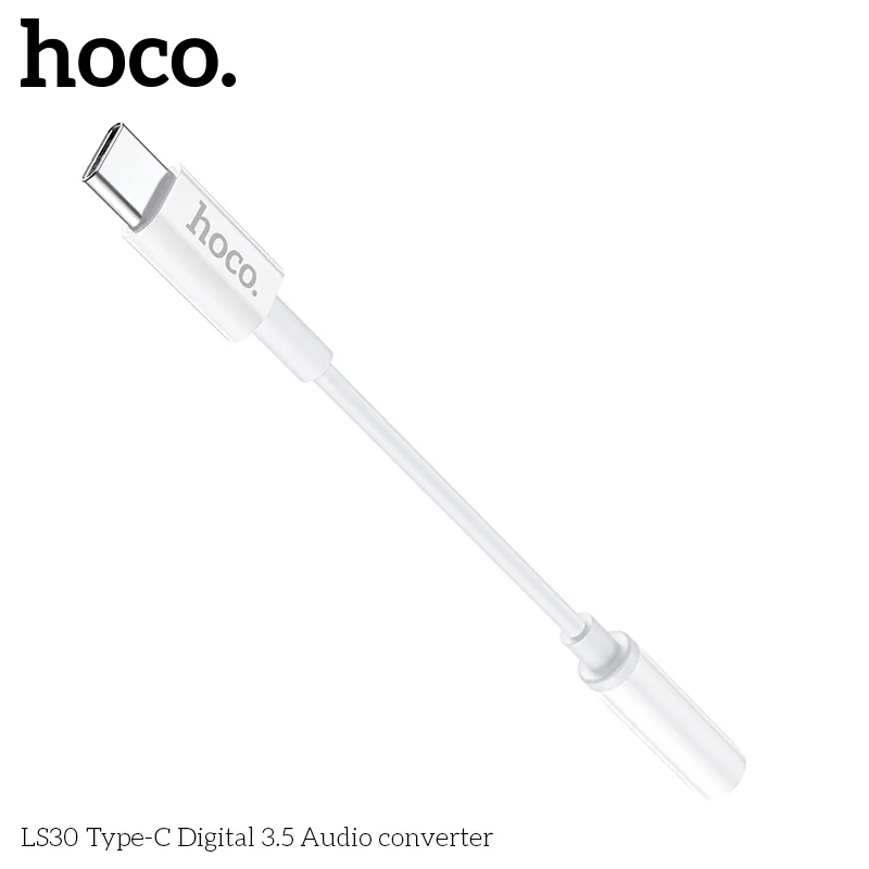 Cáp chuyển đổi âm thanh Hoco LS30 Type-C Digital to 3.5 thiết kế nhỏ gọn tiện lợi