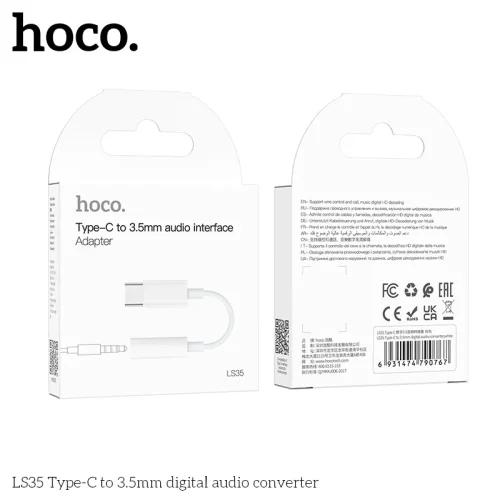 Cáp Chuyển Đổi Âm Thanh Hoco LS35 Type-C to 3.5
