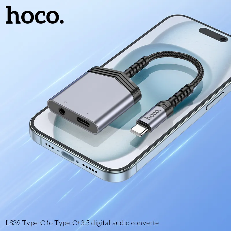 Thiết kế dây bện kim loại chắc chắn, tăng độ bền cho Hoco LS39