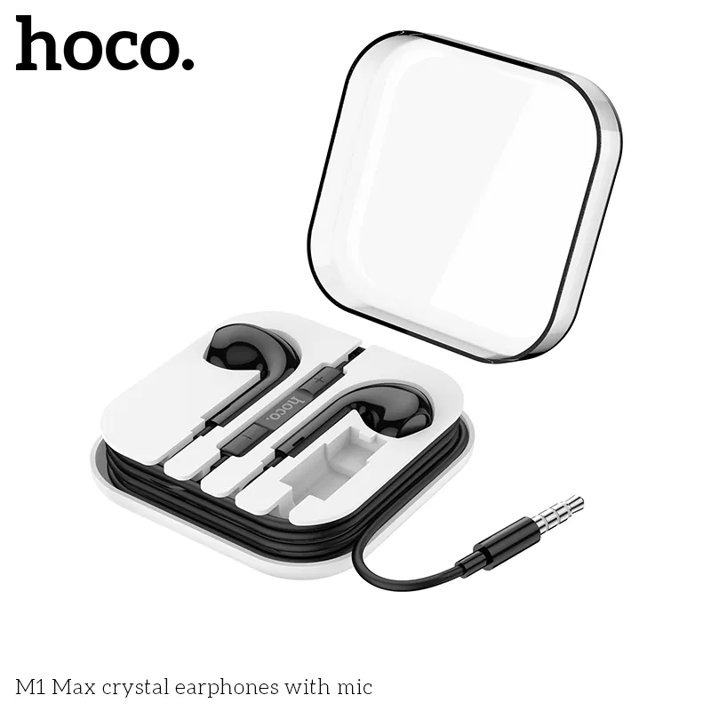 Tai nghe Hoco M1 Max crystal công năng đa dạng, tích hợp mic và điều khiển dây
