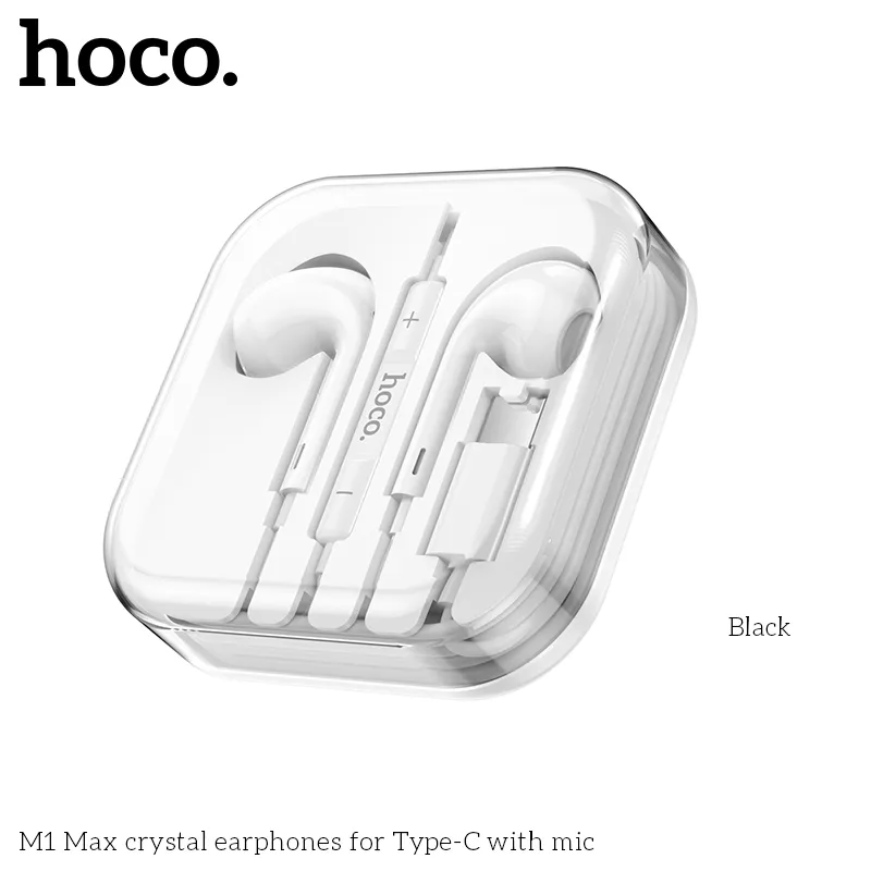 Đóng gói tiện lợi, bảo vệ tai nghe Type-C Hoco M1 Max Crystal khi vận chuyển