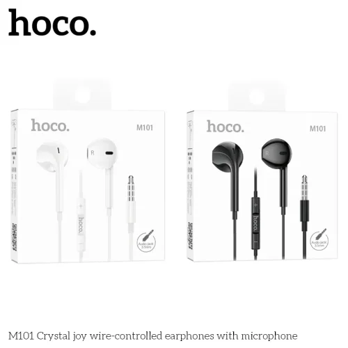 Tai Nghe Có Dây 3.5mm Hoco M101 Crystal joy wire-controlled