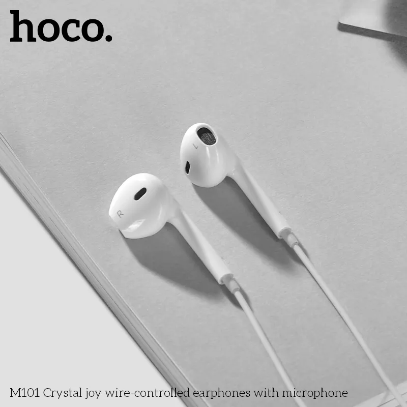 Tai nghe Hoco M101 có dây điều khiển âm lượng, nhận cuộc gọi tiện lợi