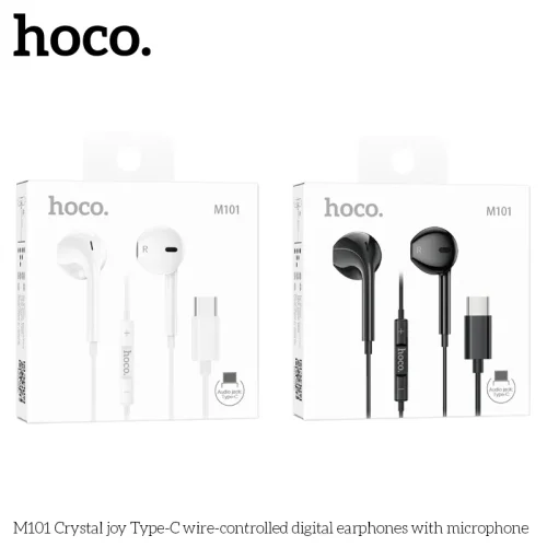 Tai Nghe Có Dây Type-C Hoco M101 Crystal Joy Wire-Controlled Digital