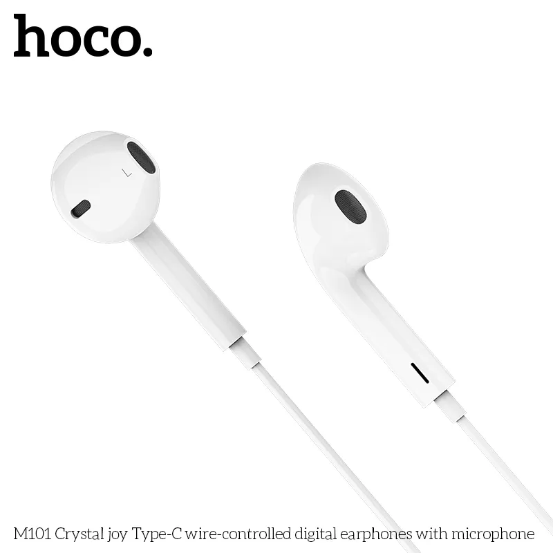 Tai nghe có dây Type-C Hoco M101 thiết kế nhỏ gọn bền bỉ, âm thanh số chất lượng cao