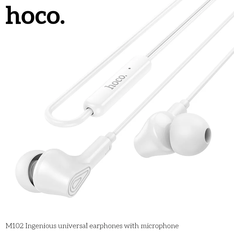 Tai nghe Hoco M102 với thiết kế gọn nhẹ, tiện dụng cho mọi đối tượng người dùng