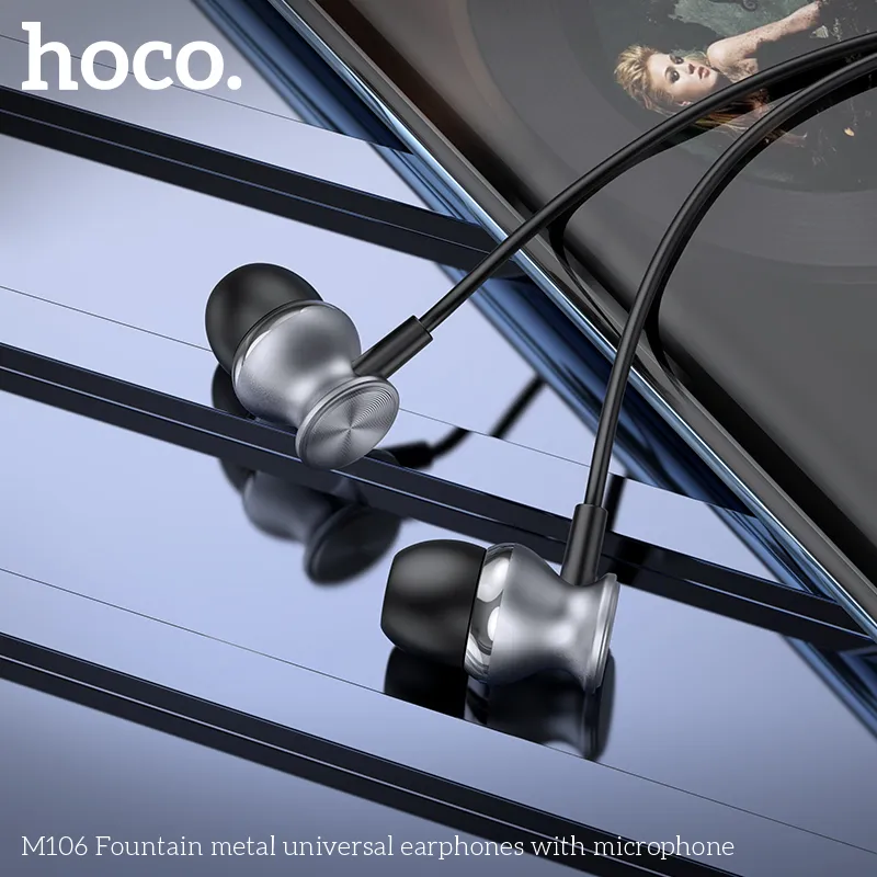 Đóng gói tai nghe Hoco M106 gọn nhẹ, thích hợp làm quà