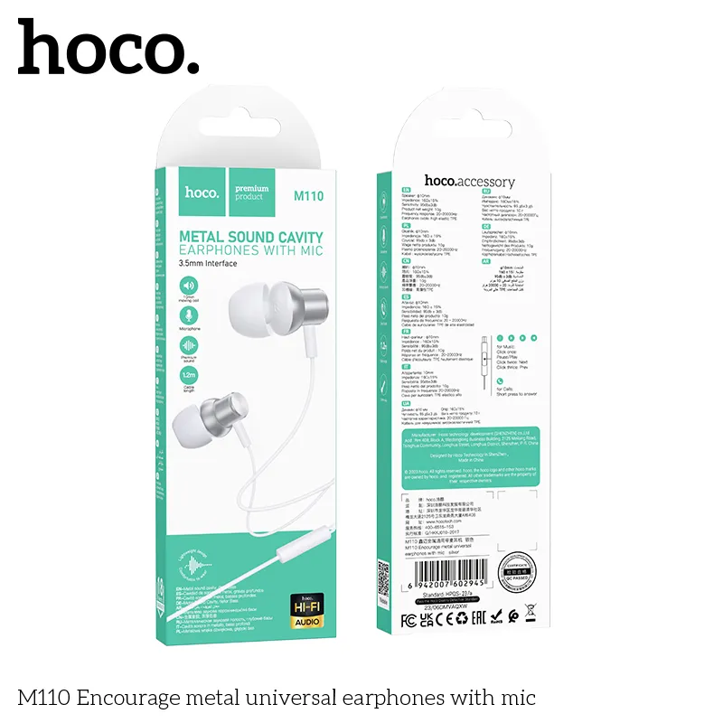 Tính năng mic và điều khiển nút bấm tiện lợi Hoco M110