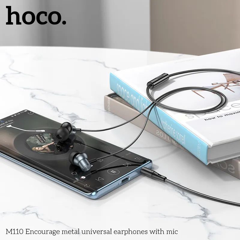 Đóng gói sản phẩm tai nghe Hoco M110 gọn nhẹ, đầy đủ phụ kiện