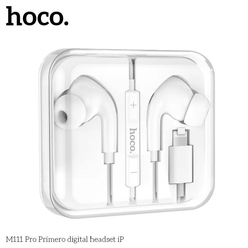 Tai nghe có dây Hoco M111 Pro với dây dài 1,2m, hỗ trợ điều khiển và gọi dễ dàng