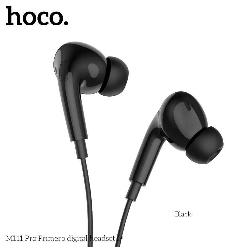 Tính năng nổi bật Hoco M111 Pro gồm giắc Lightning, loa 14mm, điều chỉnh âm lượng tiện lợi