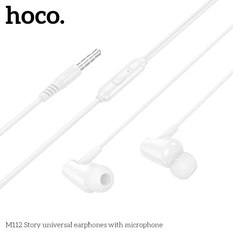 Trải nghiệm âm thanh rõ ràng, bass sâu cùng tai nghe Hoco M112 Story universal