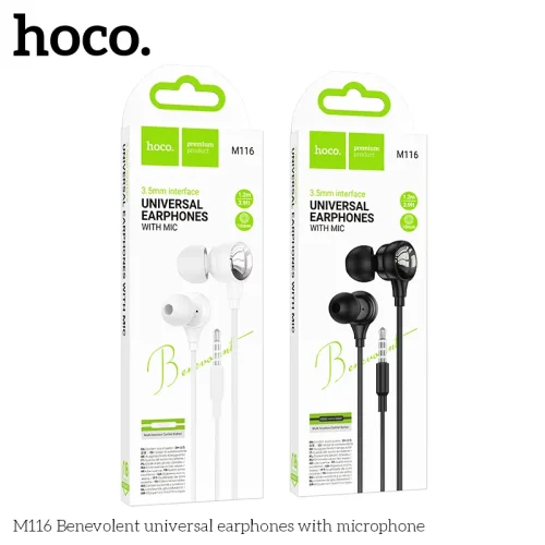 Tai Nghe Có Dây 3.5mm Hoco M116 Benevolent universal