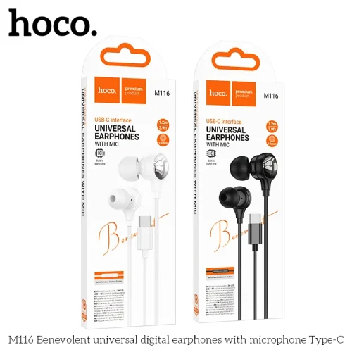 Tai Nghe Có Dây Type-C Hoco M116 Benevolent Universal Digital