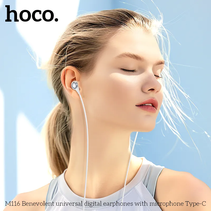 Tai nghe Hoco M116 đóng gói gọn nhẹ thuận tiện vận chuyển