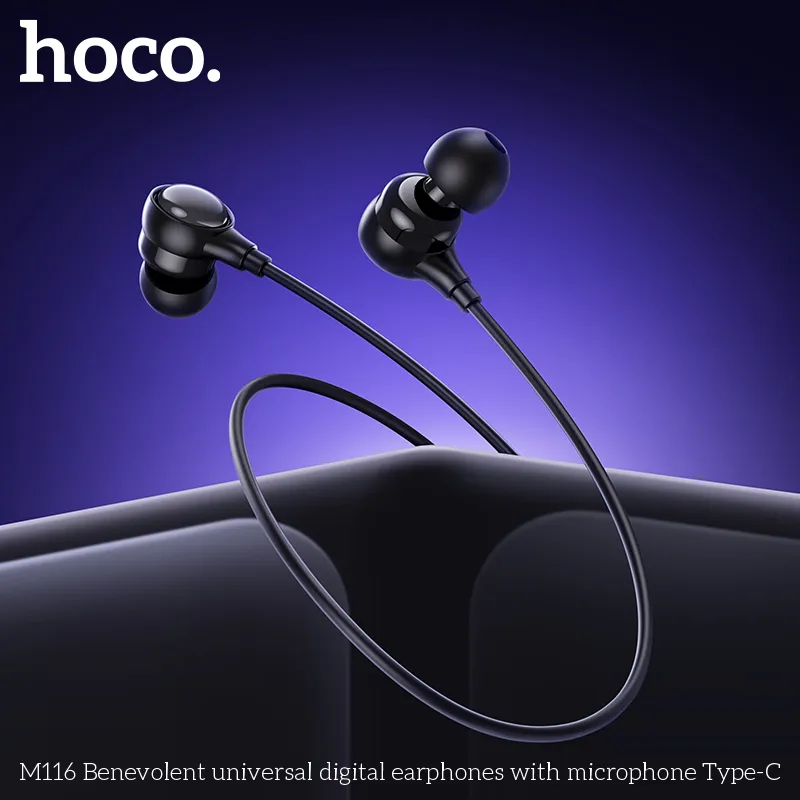 Tai nghe Hoco M116 kích thước nhỏ nhẹ chỉ 15g dễ mang theo
