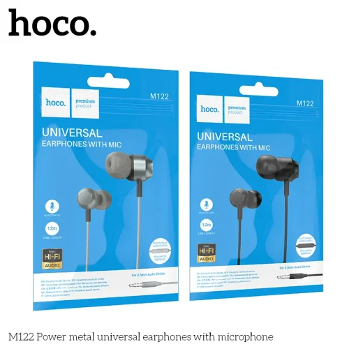 Tai Nghe Có Dây 3.5mm Hoco M122 Power metal universal