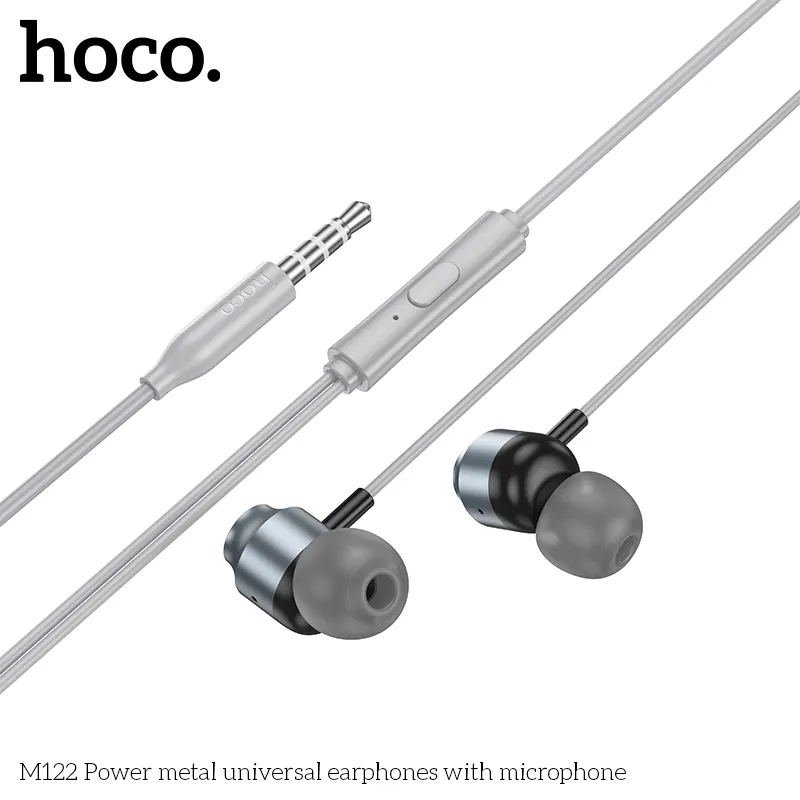 Trải nghiệm âm thanh sống động với Tai nghe Hoco M122 Power metal universal