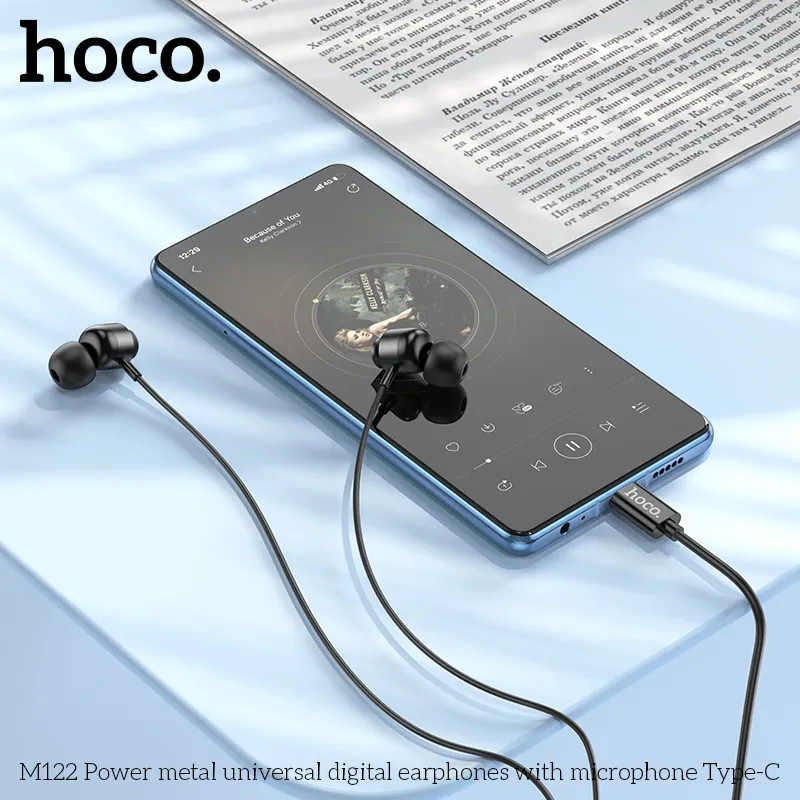 Tai nghe Hoco M122 thiết kế nhỏ gọn với khung kim loại bền bỉ