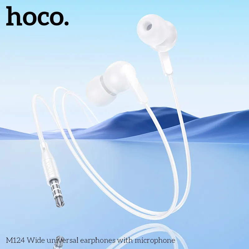 Tai nghe Hoco M124 chất liệu ABS+TPE bền bỉ, cảm giác thoải mái