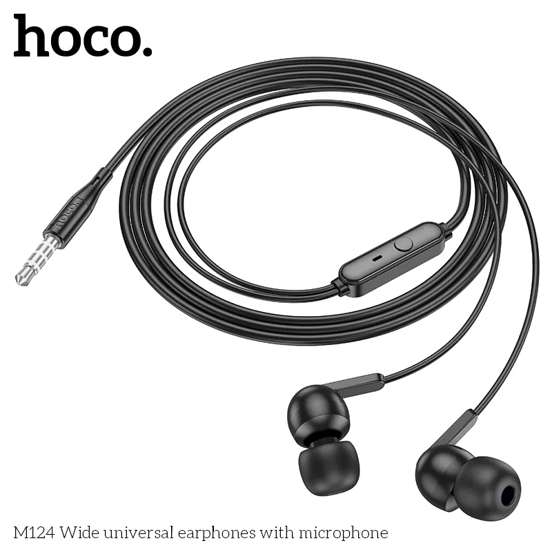 Tai nghe có dây Hoco M124 với loa 10mm cho âm thanh trung thực sắc nét