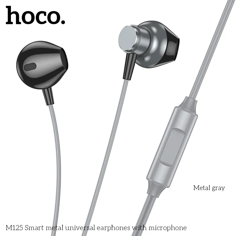 Tai nghe Hoco M125 thiết kế tinh tế, nhỏ gọn, màu sắc sang trọng hợp xu hướng