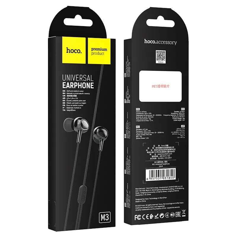 Trải nghiệm âm thanh sống động với loa 10mm và âm thanh nổi cùng tai nghe Hoco M3