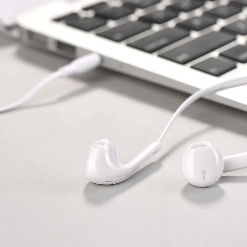 Tai nghe có dây 3.5mm Hoco M39 Rhyme sound thiết kế hiện đại, màu sắc sang trọng và chất liệu bền bỉ