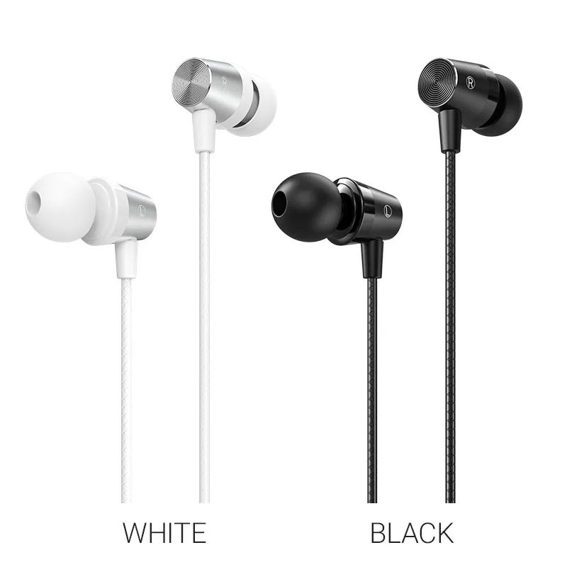 Kích thước tai nghe Hoco M79 Cresta universal dây dài 1.2m, trọng lượng nhẹ 12g