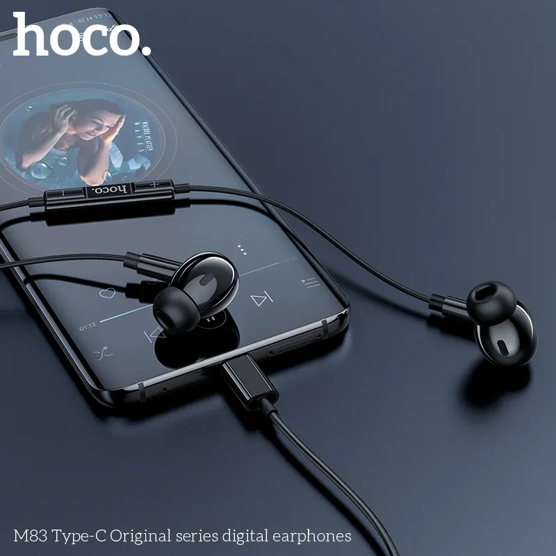 Tính năng tai nghe Hoco M83 gồm loa 9mm, dây TPE bền bỉ, giắc cắm Type-C tiện lợi