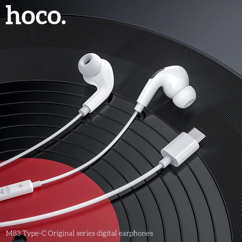 Đóng gói sản phẩm tai nghe Hoco M83 gọn nhẹ, đầy đủ phụ kiện, dễ dàng lưu trữ