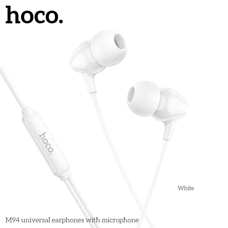 Tai nghe 3.5mm Hoco M94 universal thiết kế tối giản dễ dùng