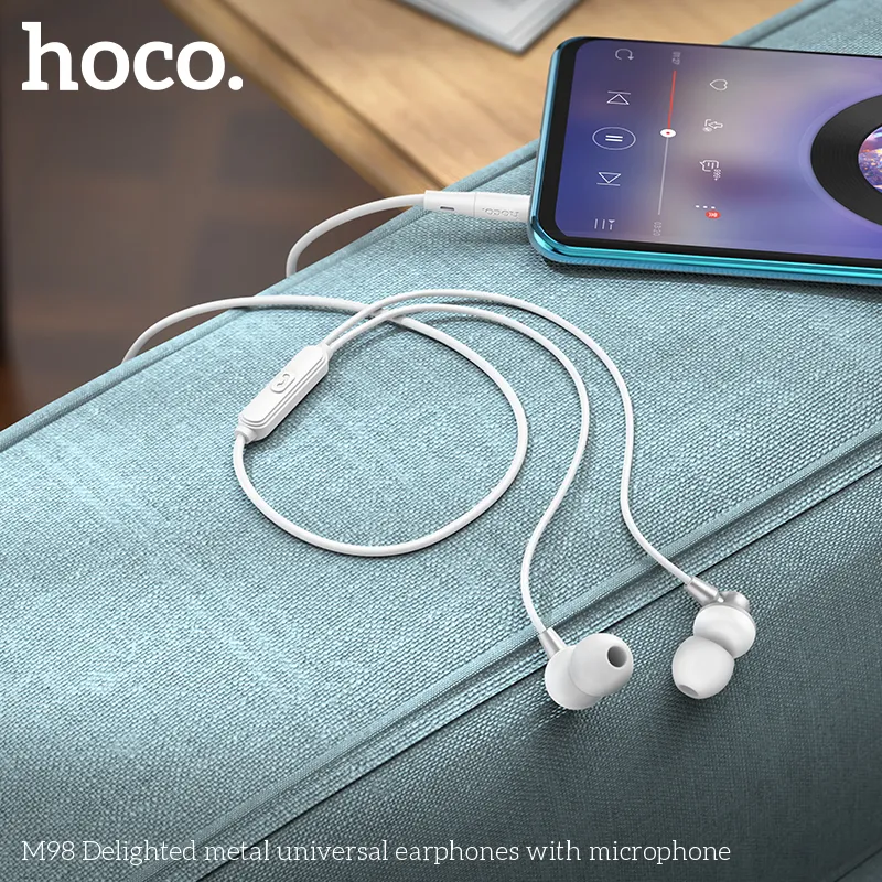 Thiết kế tai nghe Hoco M98 tráng men ABS+TPE bền bỉ