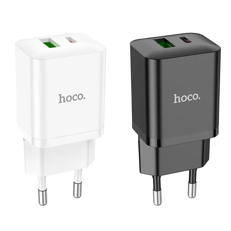 Củ sạc PD20W+QC3.0 Hoco N28 Founder (EU) với thiết kế hiện đại và công suất cao