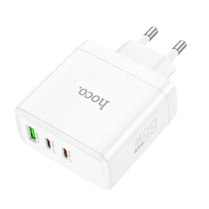 Củ Sạc PD65W GaN Hoco N30 Glory chất liệu PC chống cháy bền bỉ an toàn